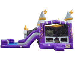 Thunder Bounce House With Dual Lane Water Slide